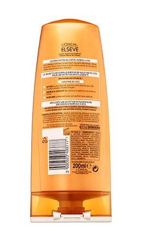 Hoitoaine Coconut Demelant Elvital Extraordinary Oil takaa pakkauskuva