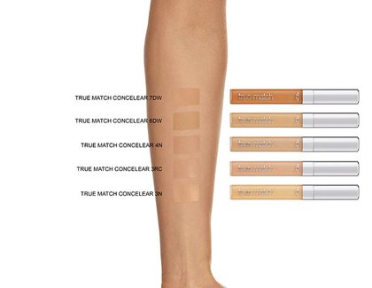 Peitevoide True Match Perfect Concealer keskivaalea iho sävynäyte käsivarressa