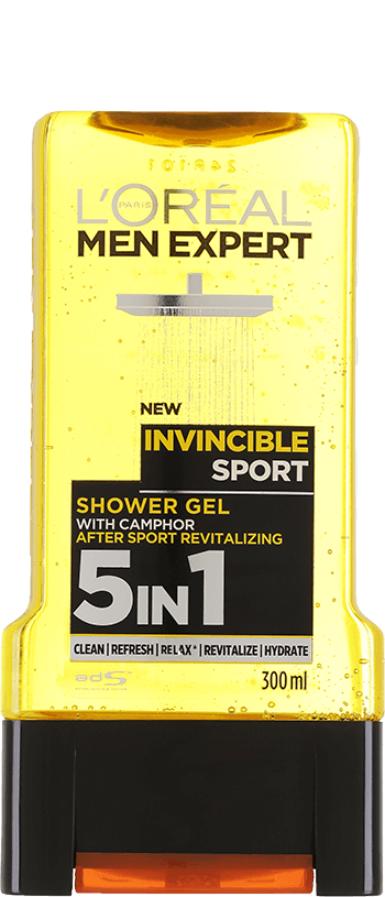 Suihkugeeli Invincible Sport Men Expert hero pakkauskuva