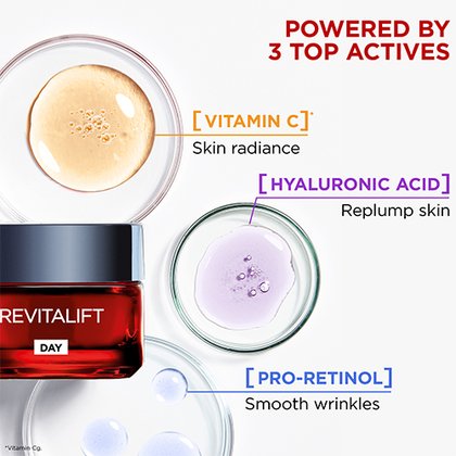Kasvojenhoito päivävoide Revitalift Laser X3 purkki auki