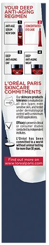 Kasvojenhoito silmänympärysvoide Revitalift Laser X3 takaa pakkauskuva