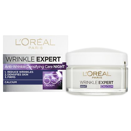 Anti aging voide Wrinkle Expert 45 pakkaus ja purkki